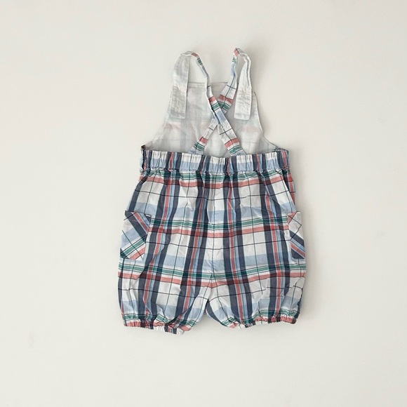 Janie and Jack Plaid Overall Size 6-12 Months - Picture 2 of 3